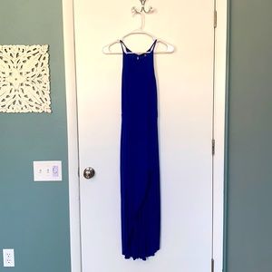 Long Draped Dress (blue)